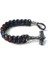 Açık Sarı Renk Paracord El Yapımı Halat Iskandinav Viking Bileklik Bilezik Thor'un Çekiç Charm Nordic Runik Boncuk Bilezikler Erkekler Için Takı (Yurt Dışından) 1