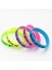 Siyah Stil Mavi 5 Adet Karanlıkta Glow Silikon Kauçuk Esneklik Spor Bileklik Asla Pes Etme Baskı Unisex Manşet Bileklik ve Bilezikler Şeker Renk SH095 (Yurt Dışından) 4