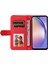 Samsung Galaxy Için M54 5G/F54 5g Pu Deri Deri Touch Basklı Çizgiler Stand Cüzdan - Telefon Kılıfı (Yurt Dışından) 2