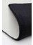 2'li Siyah Oval Düz Renk Peluş Post Yumuşak Yıkanabilir Banyo Halısı Klozet TAKIMI(100X60-60X50) 2