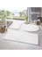 (100 x 70 cm - 60 x 40 cm - 60 x 60 cm Daire) 3'lü Beyaz Peluş Post Yumuşak Yıkanabilir Banyo Halısı Klozet Takımı 1