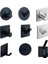 Yuvarlak Siyah 004 Stili Paslanmaz Çelik Banyo Kancaları Kendinden Yapışkanlı Havlu Bornoz Askısı Kapı Duvar Kancaları Askı Ceket Askısı Paslanmaz Kanca Askı Mutfak Için (Yurt Dışından) 2