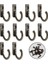 10 Pcs Gümüş Tarzı 10 Adet Kahve Kupa Asma Kancaları Demir Metal Duvar Kanca Montajı Ahşap Elementler Için Manto Askısı Yatak Odası Havlu Rafı Mutfak Aletleri (Yurt Dışından) 4
