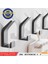Siyah 5pcs Tarzı Siyah Bornoz Askısı Duvar Kanca Havlu Kancası Banyo Ceket Askısı Paslanmaz Çelik Kanca Askı Elbise Askıları Mutfak Donanım Banyo (Yurt Dışından) 5