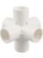 6 Yollu Stil Kimlik 25MM mm Beyaz Pvc Boru Ek Parçaları Düz ​​dirsek Tee Çapraz Bağlayıcı Su Borusu Adaptör Yolları Eklemler (Yurt Dışından) 1