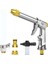 Üç Parça Gümüş Tarzı 25FT Büyük Bahçe Hortumu Boru Genişletilebilir Esnek Yüksek Basınçlı Araba Yıkama Için Kullanılır Sihirli Hortum, Metal Püskürtme Tabancası, Açık Bahçe Sulama (Yurt Dışından) 1