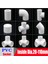 Tişört Stili Iç ÇAP.25MM Nuonuowell Beyaz Pvc Boru Ek Parçaları Düz ​​dirsek Katı Eşit Tee Konnektörler Plastik Ortak Su Parçaları Pvc Yolları Dıy Raf (Yurt Dışından) 2