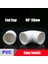 Tişört Stili Iç ÇAP.25MM Nuonuowell Beyaz Pvc Boru Ek Parçaları Düz ​​dirsek Katı Eşit Tee Konnektörler Plastik Ortak Su Parçaları Pvc Yolları Dıy Raf (Yurt Dışından) 4
