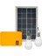 Kamp Güneş Paneli Işık 2 Ampul Seti Solar Şarj Cihazı Enerji Tasarruflu Güneş Işığı Açık Kapalı Şarj Edilebilir LED Işık(B) (Yurt Dışından) 1