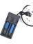 2 Yuvalı Akıllı 18650 Şarj Cihazı Lityum Pil Şarj Cihazı Evrensel Pil USB Şarj Aleti Şarj Edilebilir Pil Için Akıllı Şarj Cihazı (Yurt Dışından) 1