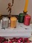 Iv Candles Homedecor Varaklı 4 Renk Baton Mum 4