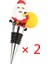 Iki Paket Noel Baba Pvc Malzeme Kırmızı Şarap Tıpası (Yurt Dışından) 1