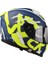 Güneş Vizörlü Çift Kabuk Full Face Lazer Rafale Kask 2