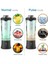 Taşınabilir Blender, Shake ve Smoothie'ler Için Kişisel Boyutlu Blender, 6 Bıçaklı Mini Blender 20 Oz Ev Için, Seyahat Siyahı (Yurt Dışından) 4