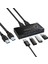 Klavye Fare Yazıcı Monitörü Için USB 3.0 Kvm Switcher 2'si 4 Çıkışlı USB 3.0 Anahtarı USB Hub Adaptörü (Yurt Dışından) 2