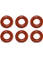 100 Adet O-Ringler/kahve Makinesi Basınç Borusu Ptfe Boru Sızdırmazlık Halkası Kırmızı Kahve Makinesi Yedek Parça (Yurt Dışından) 4
