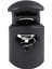 Çap 8 mm Delikli, Kordon Durdurucu Bağcıklı Çıtçıtlı Kanca, Siyah, 20 Adet (Yurt Dışından) 3