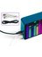 Renkli LED Müzik Spektrumu Elektronik Saat Ses Kontrolü Ritim Işığı 1624 Rgb Alma Atmosfer Seviyesi Göstergesi, Mavi (Yurt Dışından) 2