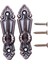 Metal Perde Kravat Arka Tieback Mini Duvar Kancaları 2pcs Kırmızı Bronz (Yurt Dışından) 2