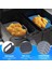 4 Adet Silikon Pot Hava Fritöz Için Yeniden Kullanılabilir Silikon Hava Fritöz Astar Katlanabilir Sepet Hava Fritöz Rafı Kolları ile Siyah (Yurt Dışından) 5