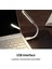 Evrensel USB Işık ile Çok Fonksiyonlu USB Mini Masaüstü Mini Fan Enerji Tasarruflu Taşınabilir LED Işık, Siyah (Yurt Dışından) 2