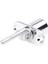 2 Adet 19MM Silindir Kafası Çapı Gümüş Ton Metal Çekmece Piston Kilidi 2 Tuşlu (Yurt Dışından) 2