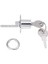 2 Adet 19MM Silindir Kafası Çapı Gümüş Ton Metal Çekmece Piston Kilidi 2 Tuşlu (Yurt Dışından) 3