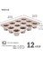 2x Canele Kalıp Kek Tavası, Fırın Pişirme Için 12 Gözlü Yapışmaz Cannele Muffin Bakeware Cupcake Tavası (Şampanya Altın) (Yurt Dışından) 2