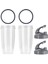 600W/900W Blender Aksesuarı Için 2 Açılır Kapaklı ve Kauçuk Contalı 2 Paket Yedek 32OZ Bardak (Yurt Dışından) 1