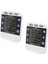 2x Dijital Zamanlayıcı 100 Saat Üçlü Geri Sayım/yukarı Saat Zamanlayıcı Mutfak Pişirme Zamanlayıcısı LCD Ekran Yüksek Sesli Alarm Braketi (Yurt Dışından) 1