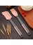 Silikon Spatula Seti Isıya Dayanıklı Barbekü Yağı Fırça Kek Krem Spatula Pişirme Aracı Pembe (Yurt Dışından) 2