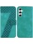 Samsung Galaxy S24 5g Için Cüzdan Pu Deri Flip Folio Kabartmalı Telefon Kılıfı (Yurt Dışından) 1