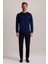 Erkek Lacivert Bisiklet Yaka Sweatshirt 3