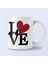 Love Yazılı 14şubat Sevgililer Günü Baskılı Hediyelik Kupa Bardak 1