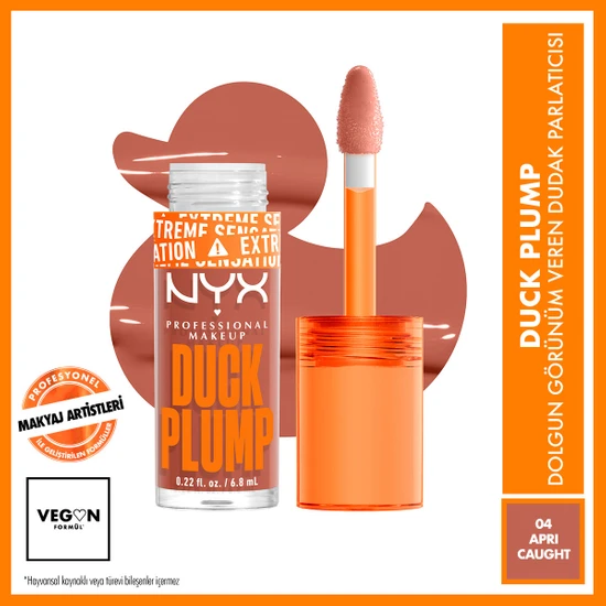 Nyx Professional Makeup Duck Plump Dolgun Görünüm Veren Dudak Parlatıcısı - 04 Apri-Caught
