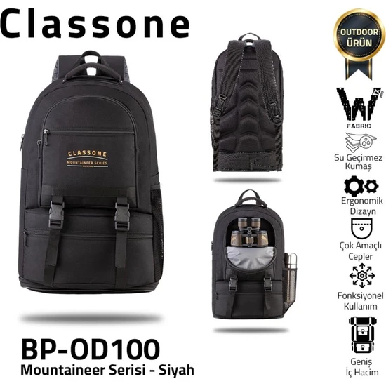 Classone BP-OD100 Mountaineer Serisi  Dağcı Sırt Çantası