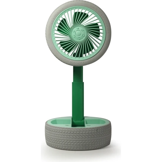 Humble Fanlı Masa Lambası USB Akıllı Uzaktan Kumanda Işığı Mini Katlanır Geri Çekilebilir Fan Işığı Ev Gece Lambası Fan Yeşil (Yurt Dışından)