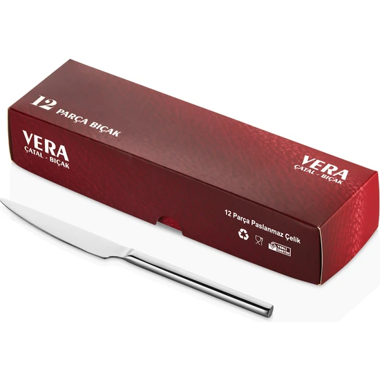 Emir Çelik Vera Model 12 Adet Pasta Bıçağı