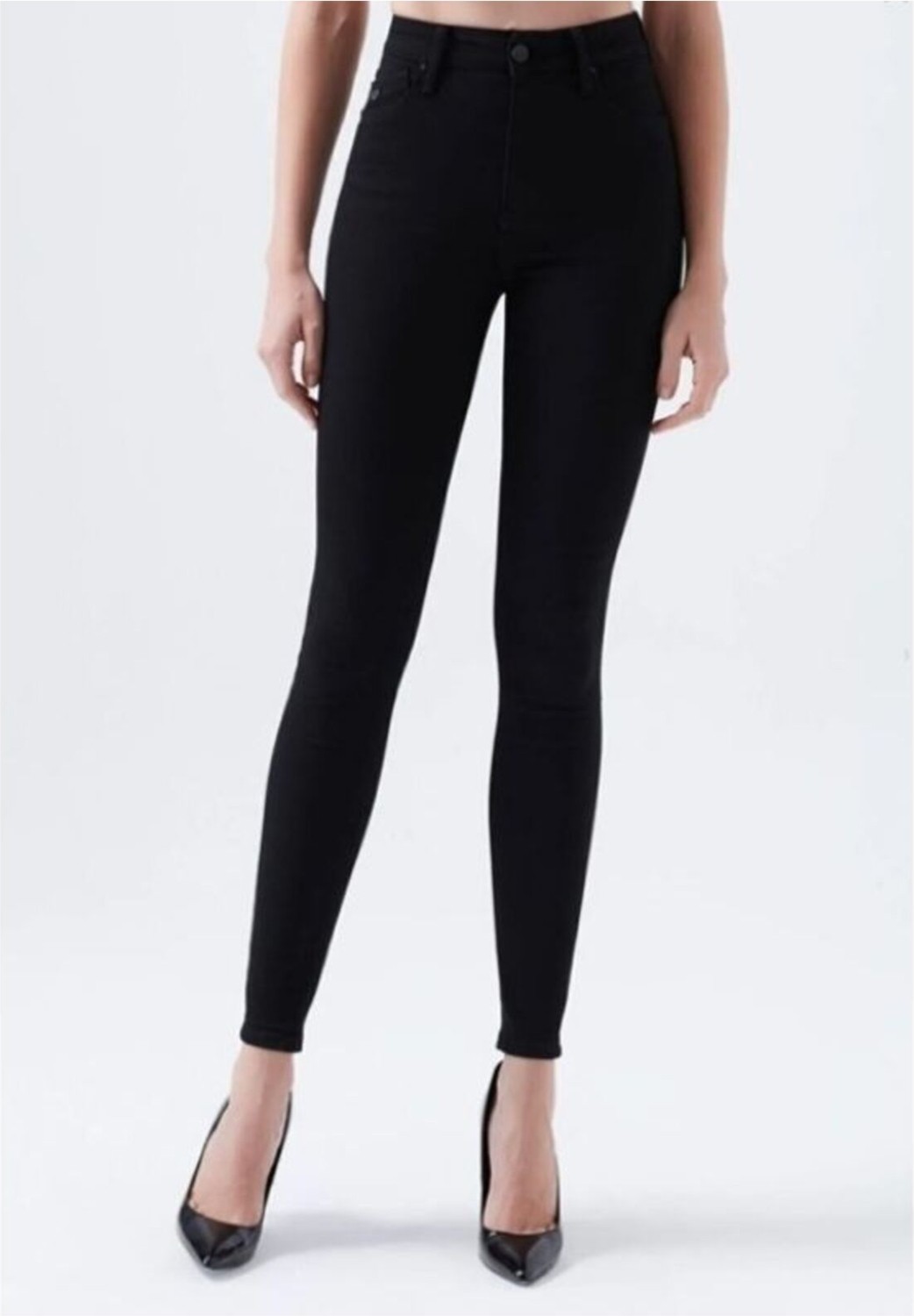 Kot Modası Simsiyah E.X.T.R.A Black Skinny Jeans Kot Solmaz Toparlayıcı Pantolonu görsel 3