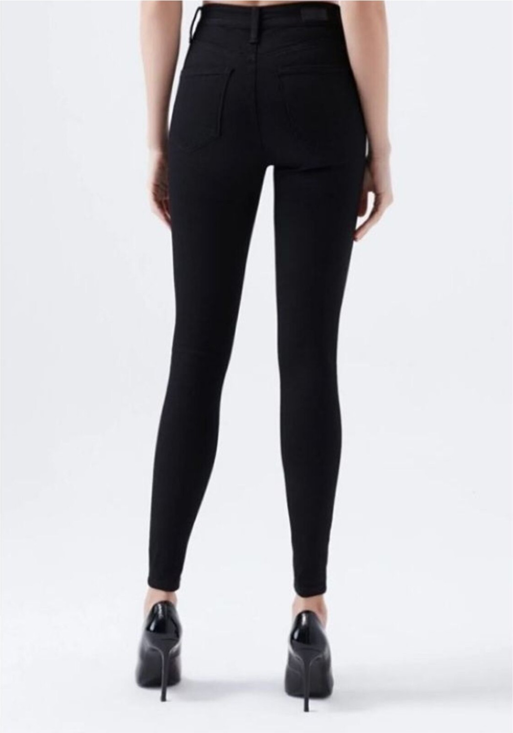 Kot Modası Simsiyah E.X.T.R.A Black Skinny Jeans Kot Solmaz Toparlayıcı Pantolonu görsel 2
