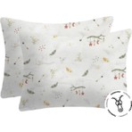 Lief Home %100 Pamuklu Fermuarlı Bebek Yastık Kılıfı Yeşil 35x45 cm (2 Adet) Nefes Alabilir