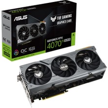 ASUS TUF-RTX4070TIS-O16G-GAMING NVIDIA GEFORCE RTX 4070 TI SUPER 16GB GDDR6X 256bit 2670MHz OC 2xHDMI 3xDP RGB DLSS3 EKRAN KARTI