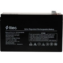 Ttec 12V 7 Ah Base Bakımsız Kuru Akü