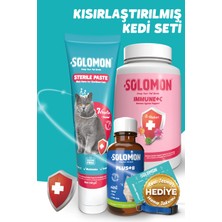 Solomon Kısırlaştırılmış Kedi Seti (Sterile Paste & Plus B & Immune C)