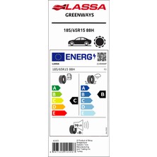 Lassa 185/65R15 88H Greenways Yaz Lastiği (Üretim YILI:2024)