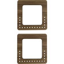 Ala Depo Ahşap Çanta Sapı Kare Model 15X15CM 3mm Mdf Kayın (3 Çift)