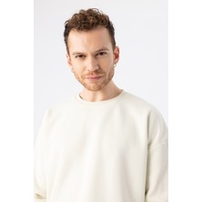 Gothamvibes Erkek Vibe Oversize Krem Sweatshirt