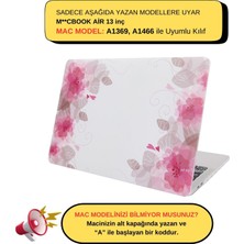 McStorey Macbook Air Kılıf 13 inç Flower06NL (Eski USB'li Model 2010-2017) A1369 A1466 ile Uyumlu