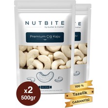 Nutbite Premium Çiğ Kaju 1kg - Taptaze Yeni Mahsül - Yağsız & Tuzsuz Naturel Hafif Atıştırmalık Kuruyemiş