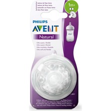 Avent Bıberon Emziği Natural 2 Lı 1m 2 Delik